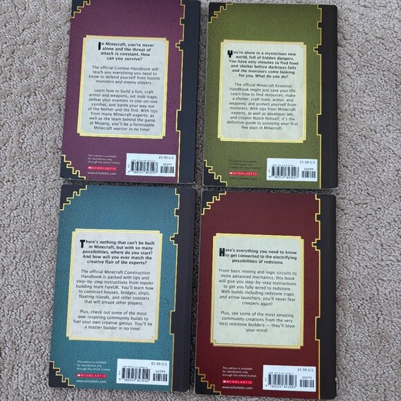 Minecraft Updated Edition Handbook Set | Combat Essential Construction Redstone - Picture 2 of 2